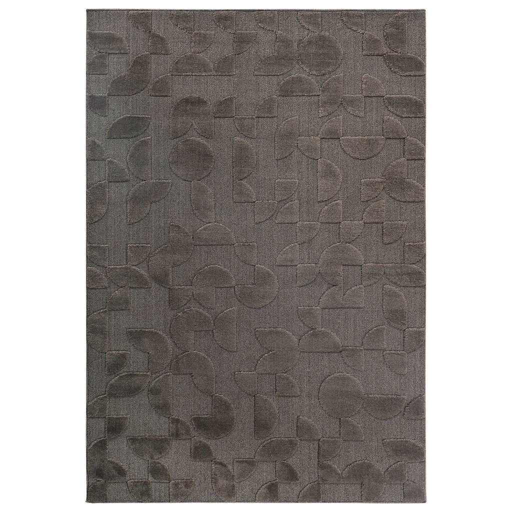 Step Collection High-low Striped Beige Cream Indoor Area Rug, 2'x3'
