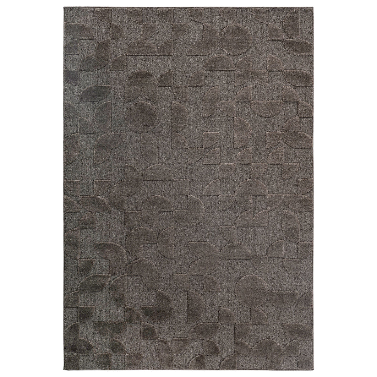 Step Collection High-low Striped Beige Cream Indoor Area Rug, 2'x3'