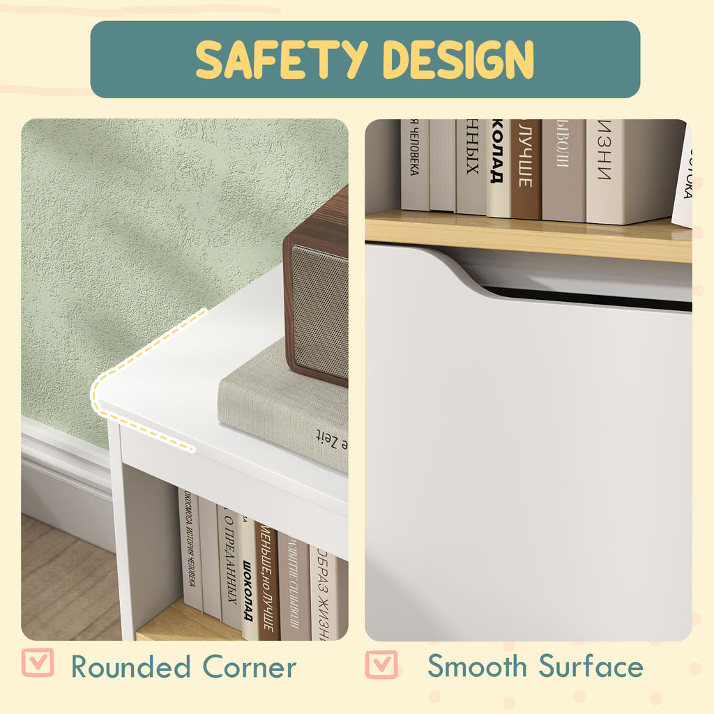 Toy Storage Organizer With 2 Drawers, Toy Shelf, Large Top, For Bedroom