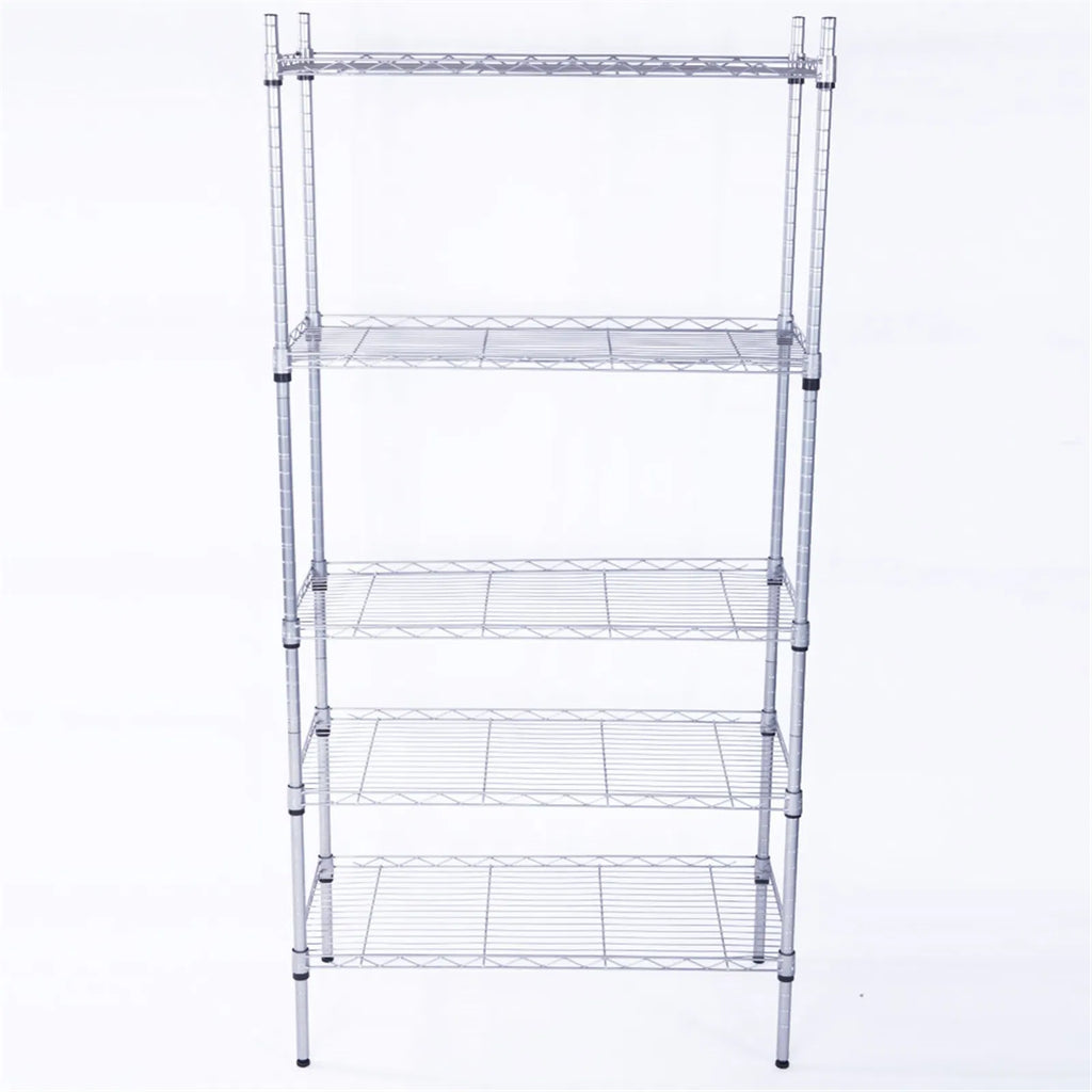5-Shelf Adjustable; Heavy Duty Storage Shelving Unit ; Steel Organizer