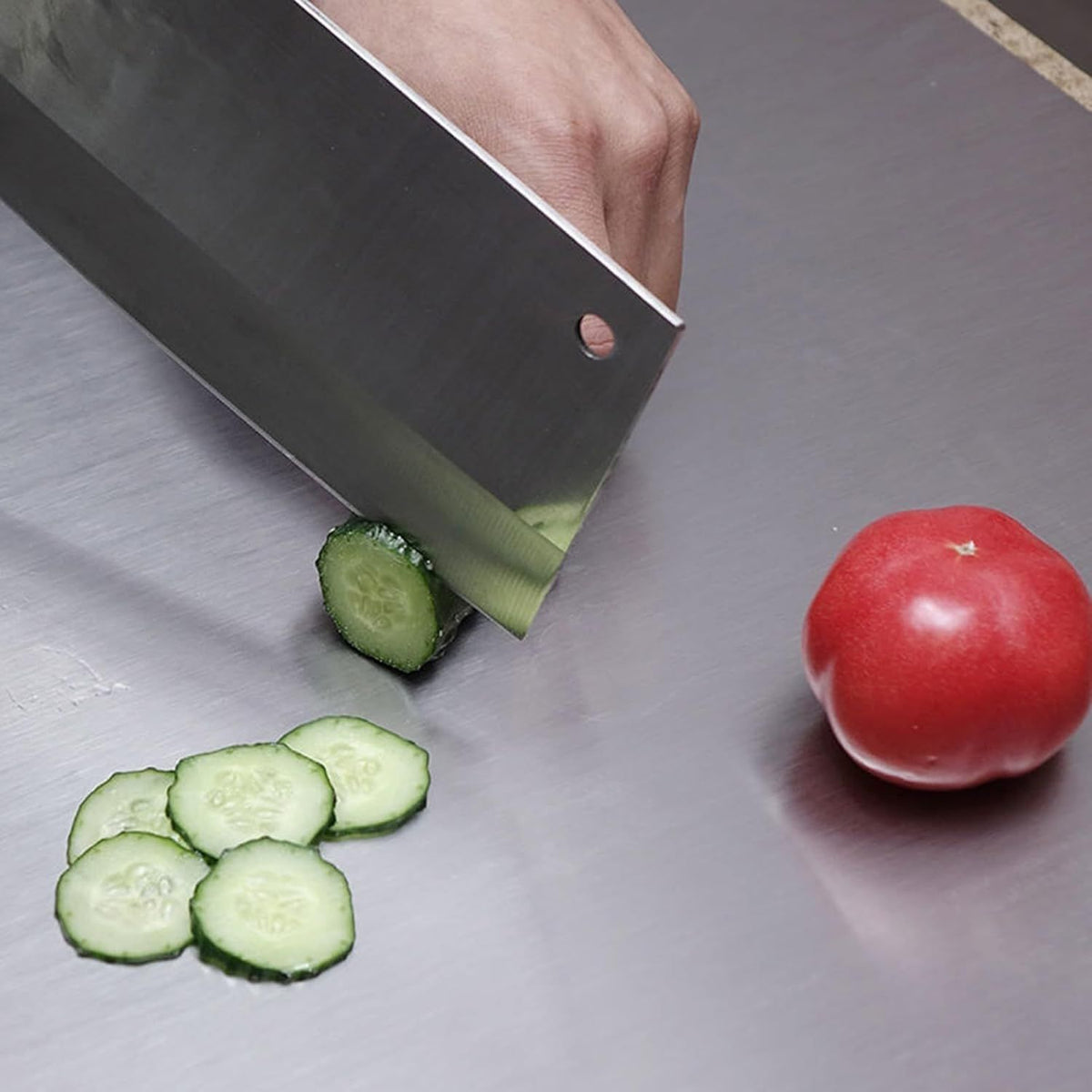 316 Material Double-edge Stainless Steel Kitchen Chopping Board