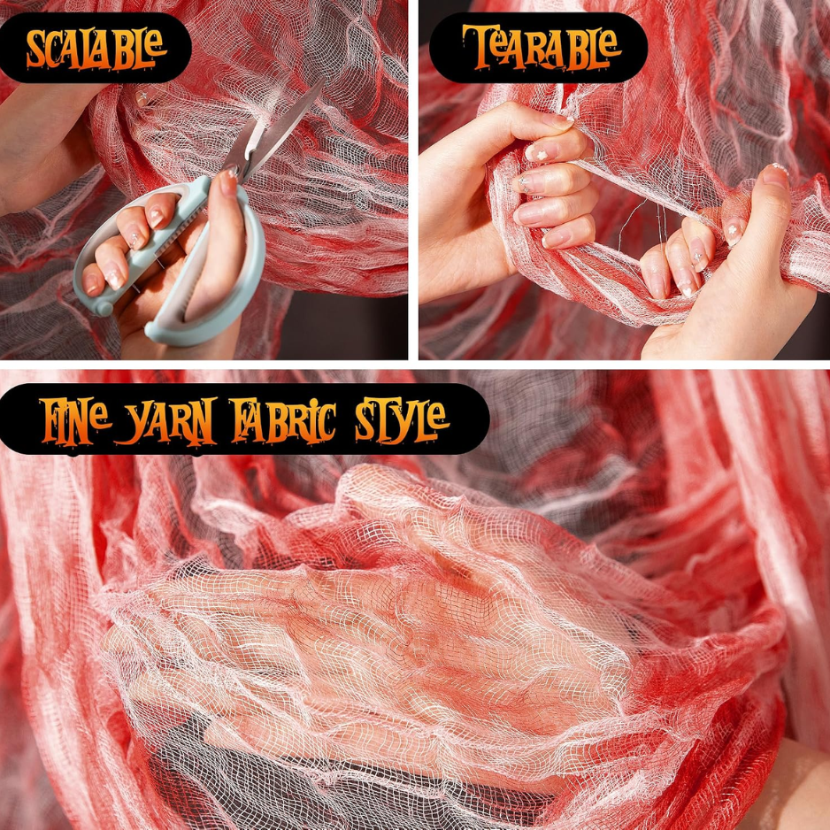 400 X 85 Halloween Creepy Cloth Large Size Spooky Fabric - Scary Gauze