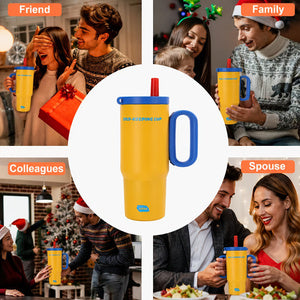 26oz Insulated Tumbler With Handle & Straw, Stainless Steel Cold Cup