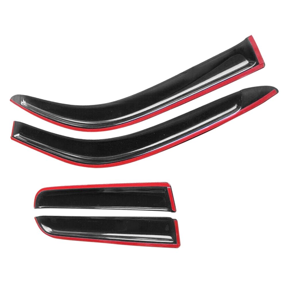Fits 04-12 Chevy Colorado GMC Canyon Crew Cab Window Visors Acrylic 4Pc