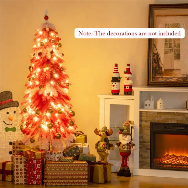 5ft Strawberry Shortcake Christmas Tree - 301 Branch Tips, 100 Warm