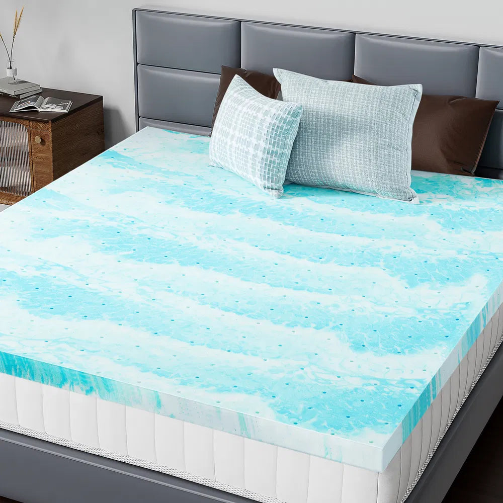 2-3 Inch Gel Memory Foam Mattress Topper Full Size Cooling Mattress