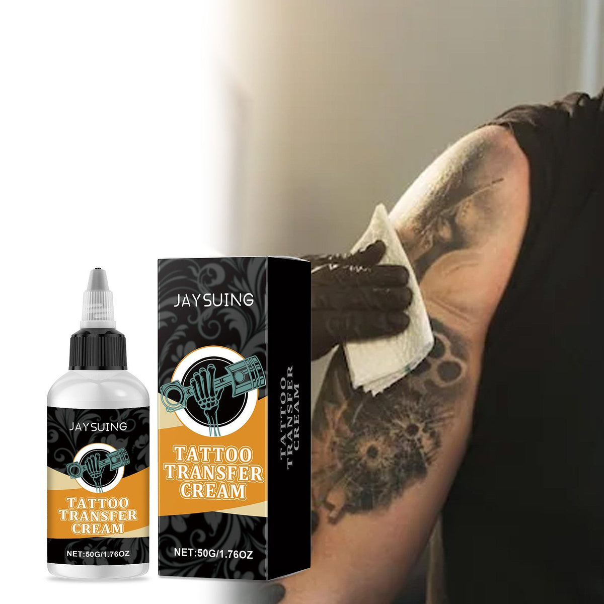 Jaysuing Tattoo Stencil Transfer Gel, 50 G