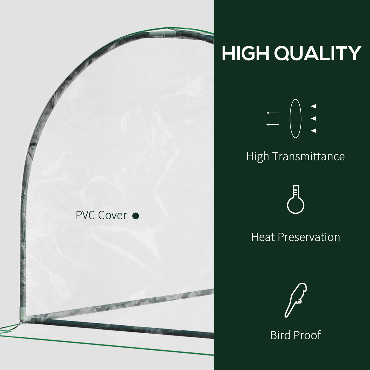 Portable Tunnel Greenhouse For Outdoor Garden House