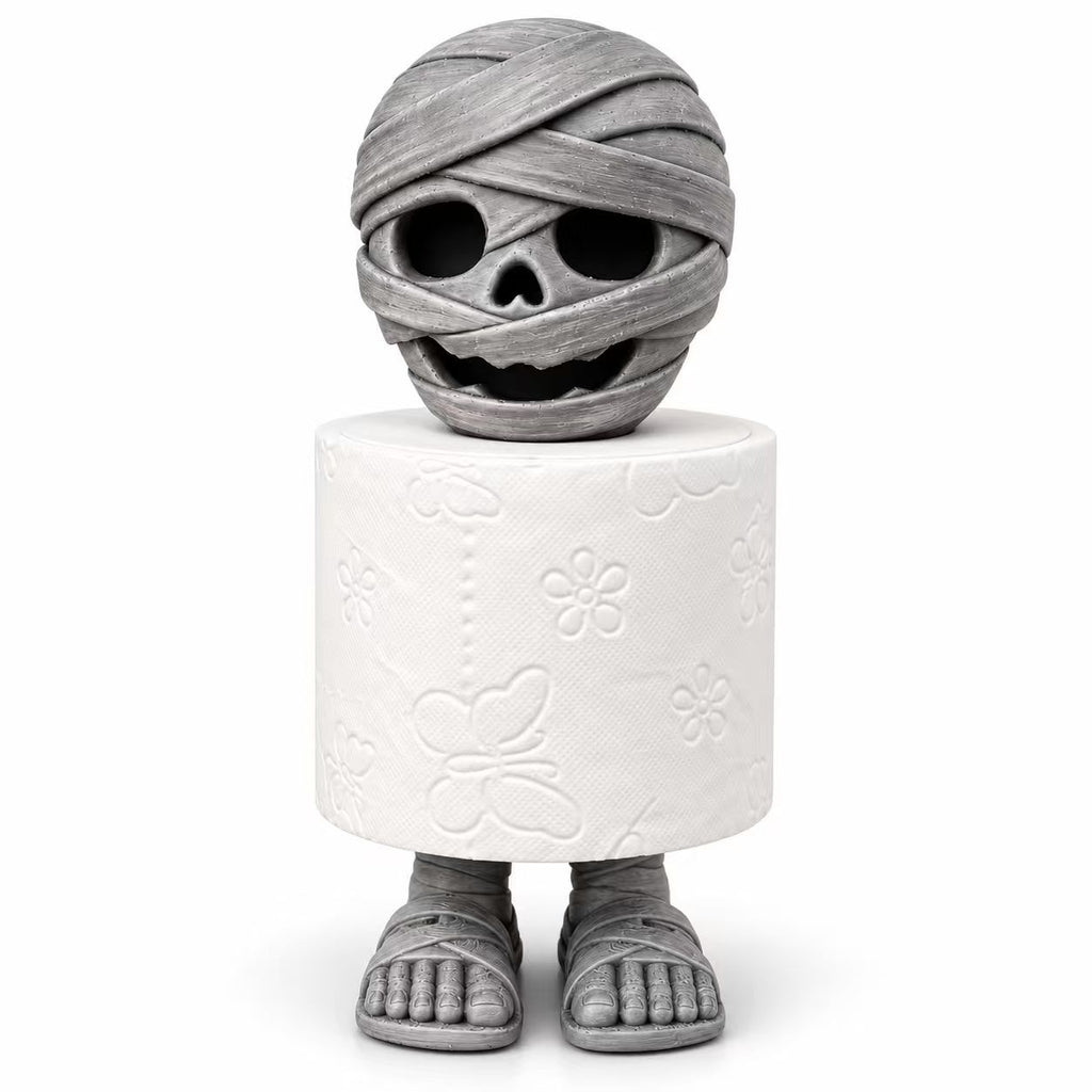 Halloween Mummy Toilet Paper Holder, 3D Printed Cute Mummy Bathroom