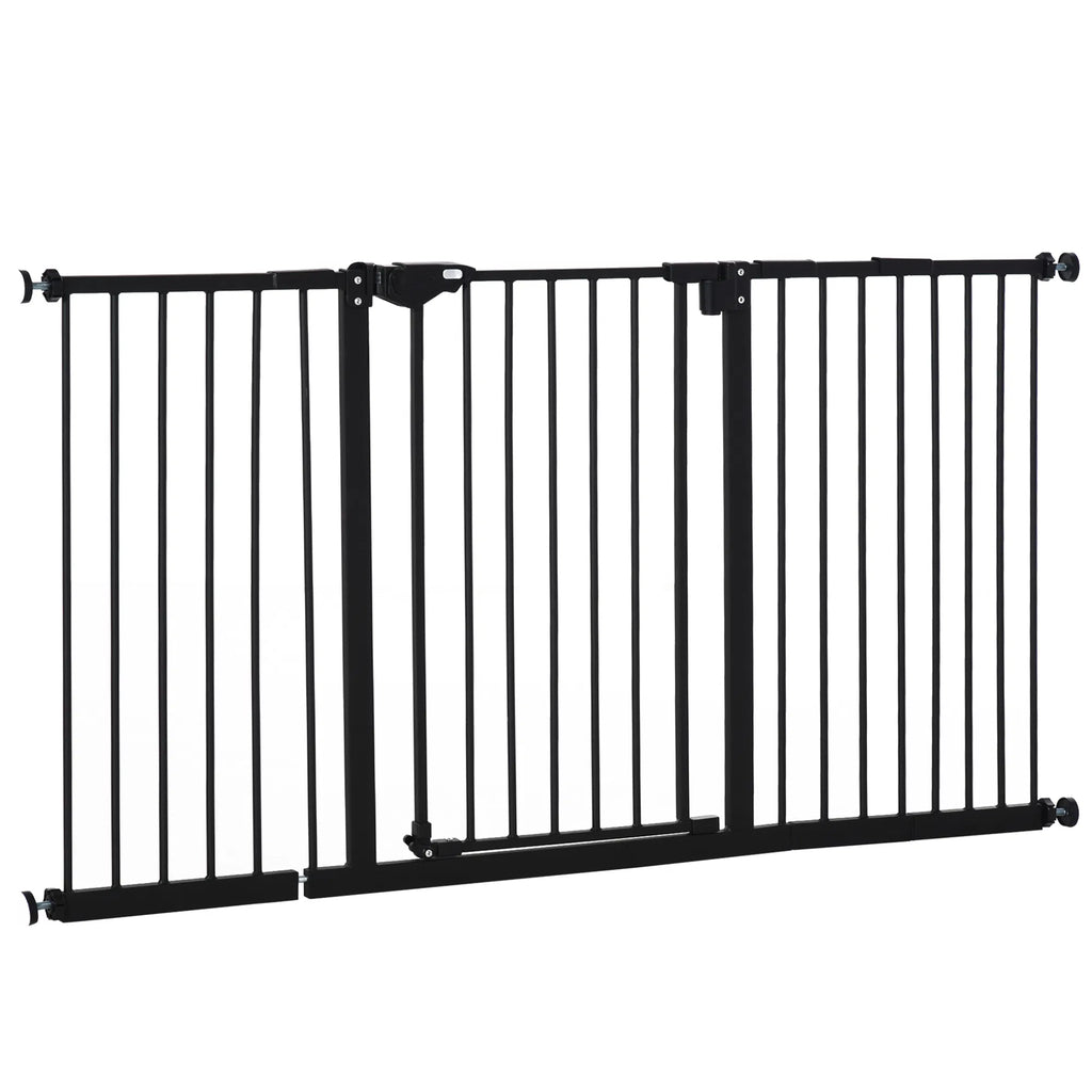 Pet Gate With Door Dog Gate And Barrier Indoor For Stairs Includes 7"