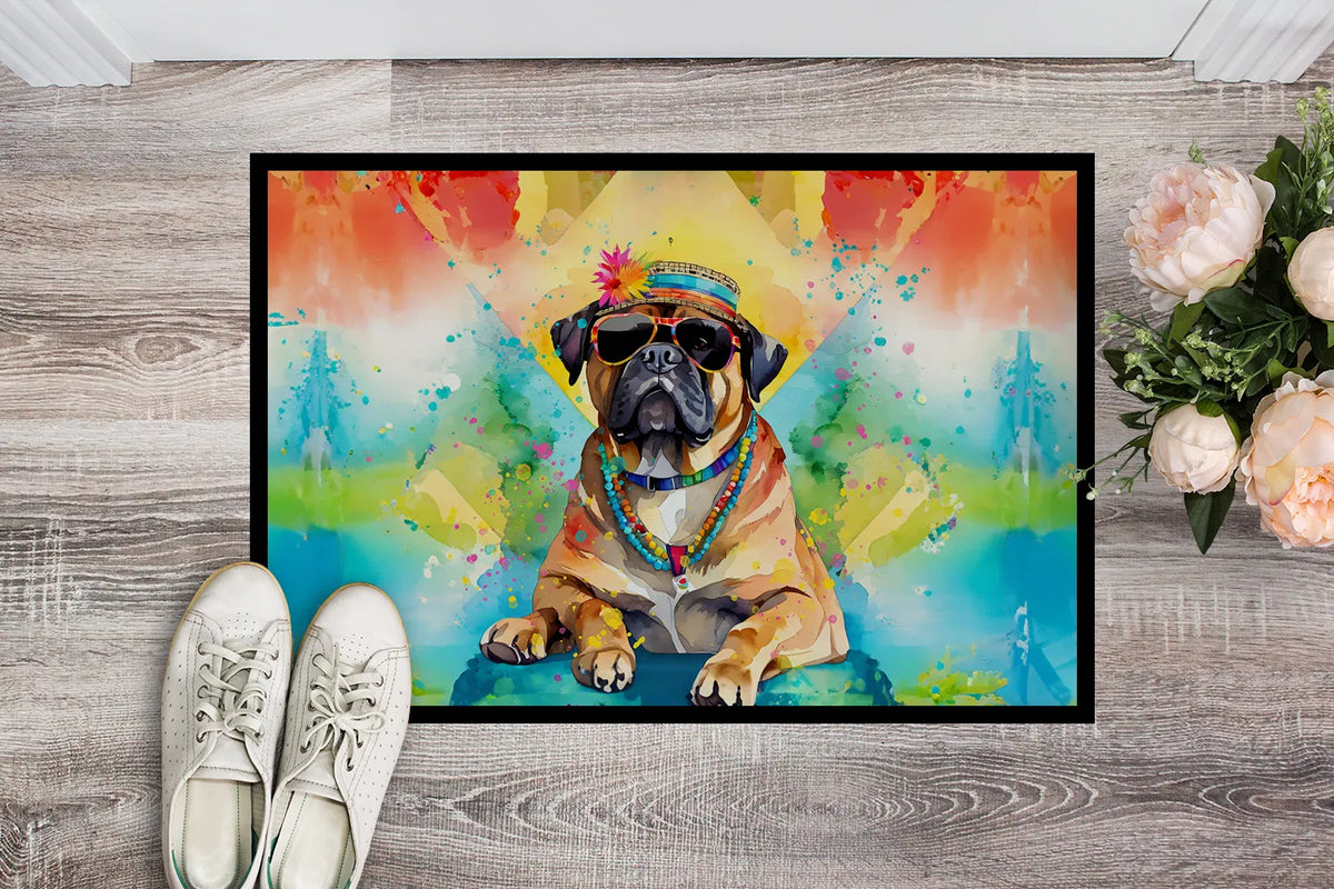 Cane Corso Hippie Dawg Doormat Front Door Mat Indoor Outdoor Rugs