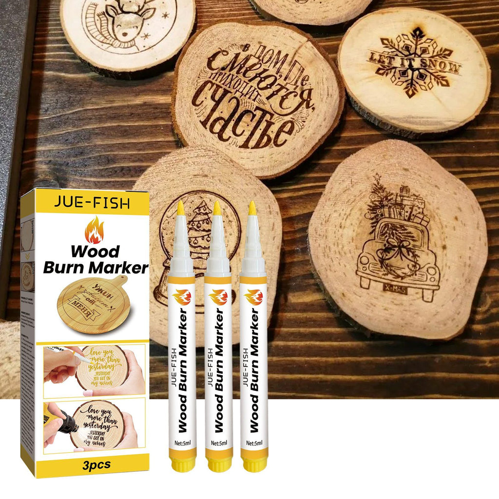 JUE FISH Wood Burning Craft Marker Set, 3 Pieces