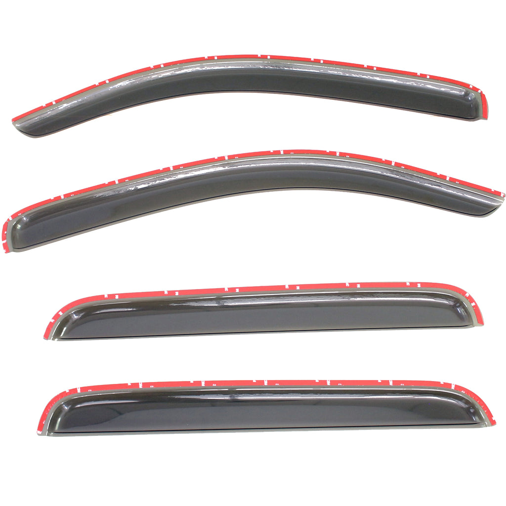 4pcs Out Channel Style Sun Rain Window Visors Visor For 94768
