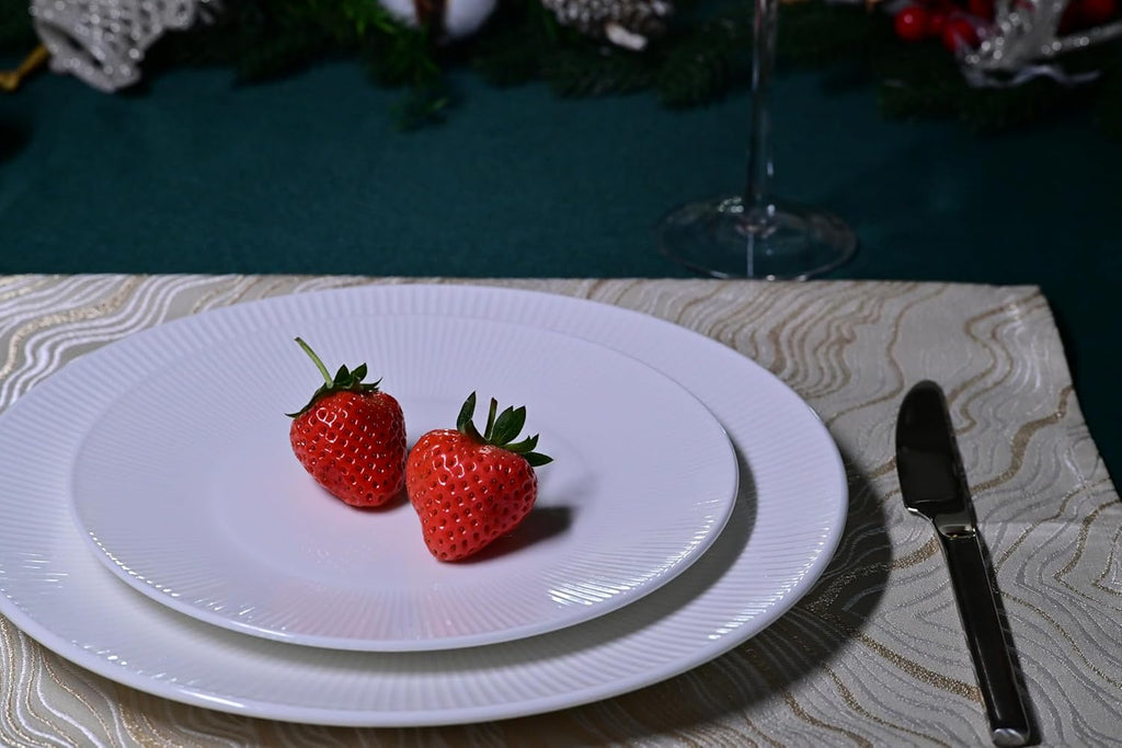 Dandilion Bone China Dinnerware Set, 16 Pieces, Service For 4, Plates