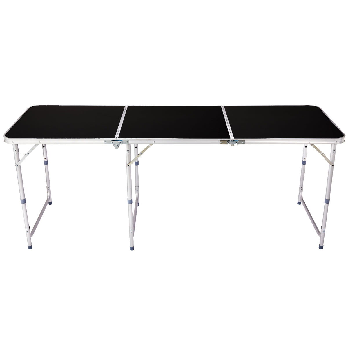 6ft 180-60cm Aluminum Alloy 3-Fold Portable Folding Table, Adjustable