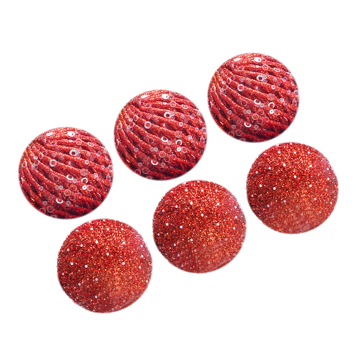 6Pcs Xmas Tree Snowball Ornaments Pendant Decor Foam Wedding Decoration