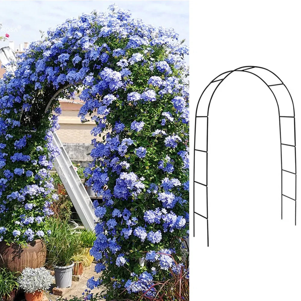 7'8" H X 4'5" W Metal Garden Arch Trellis,adjustable Arbor Trellis