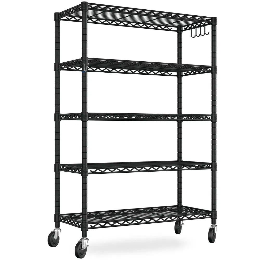 36"W X 14"D X 71"H Storage Shelves, 5-Tier Wire Shelf, Heavy Duty