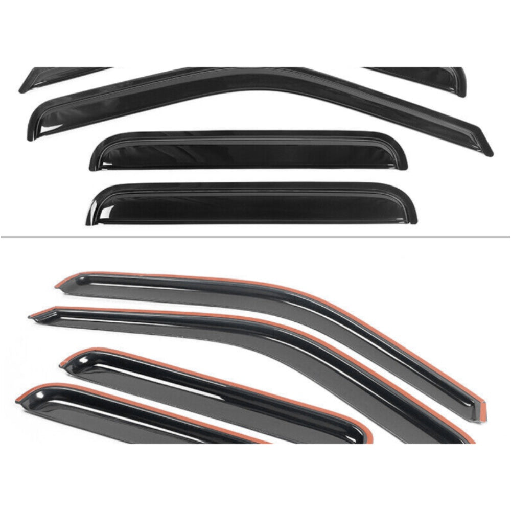 For F250 F350 F450 F550 Superduty Acrylic Window Visors 4Pc Set