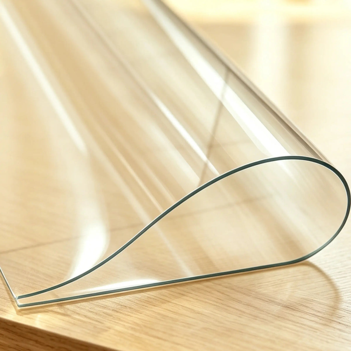 Clear Table Protector Mat -1.5mm Thickness Waterproof Heavy Duty PVC
