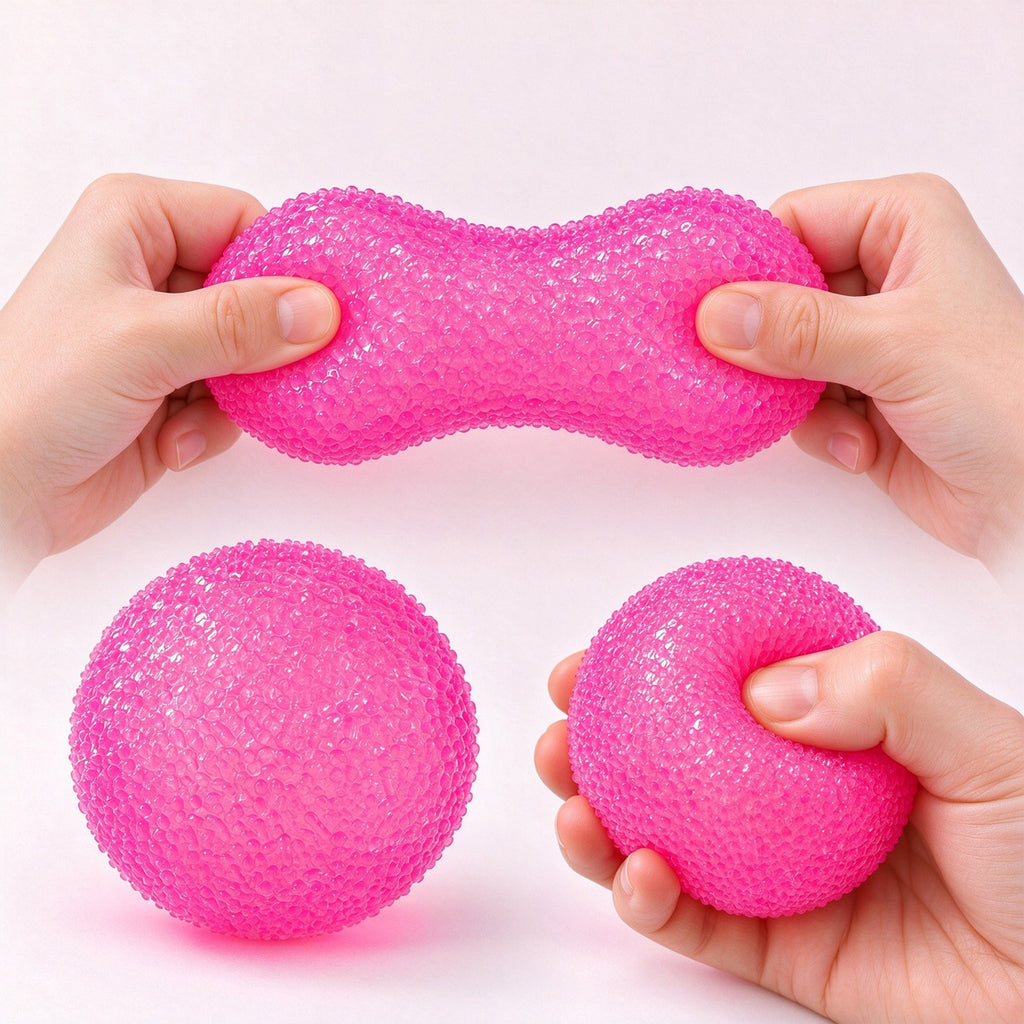 Crunchy Texture Stress Ball, Squeezable Fidget Sensory Toy For Stress