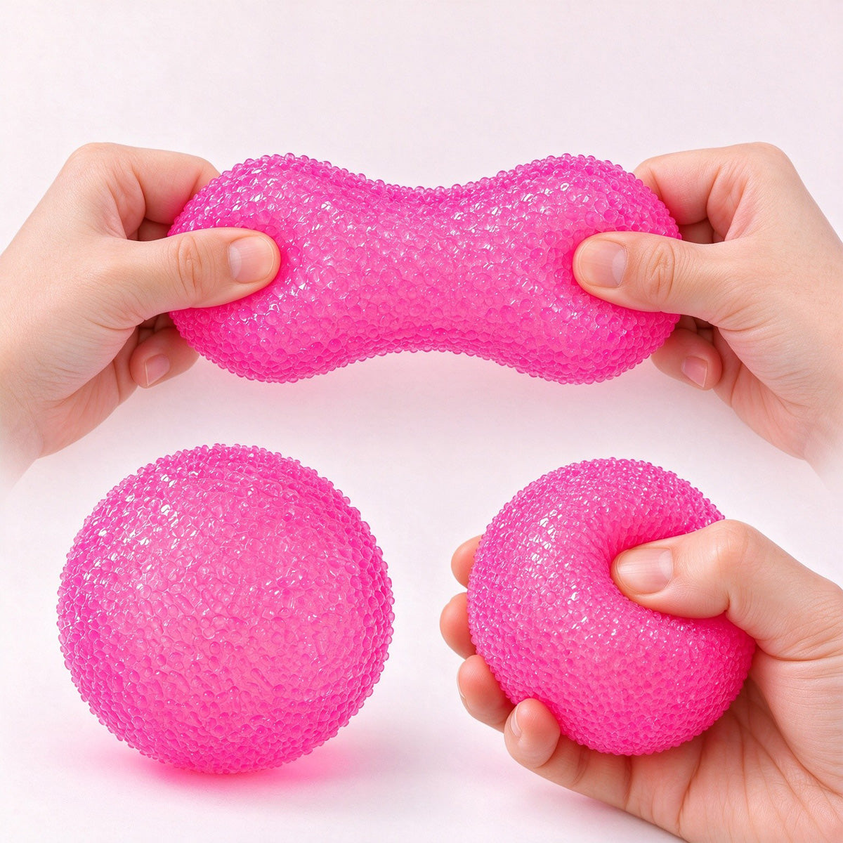 Crunchy Texture Stress Ball, Squeezable Fidget Sensory Toy For Stress