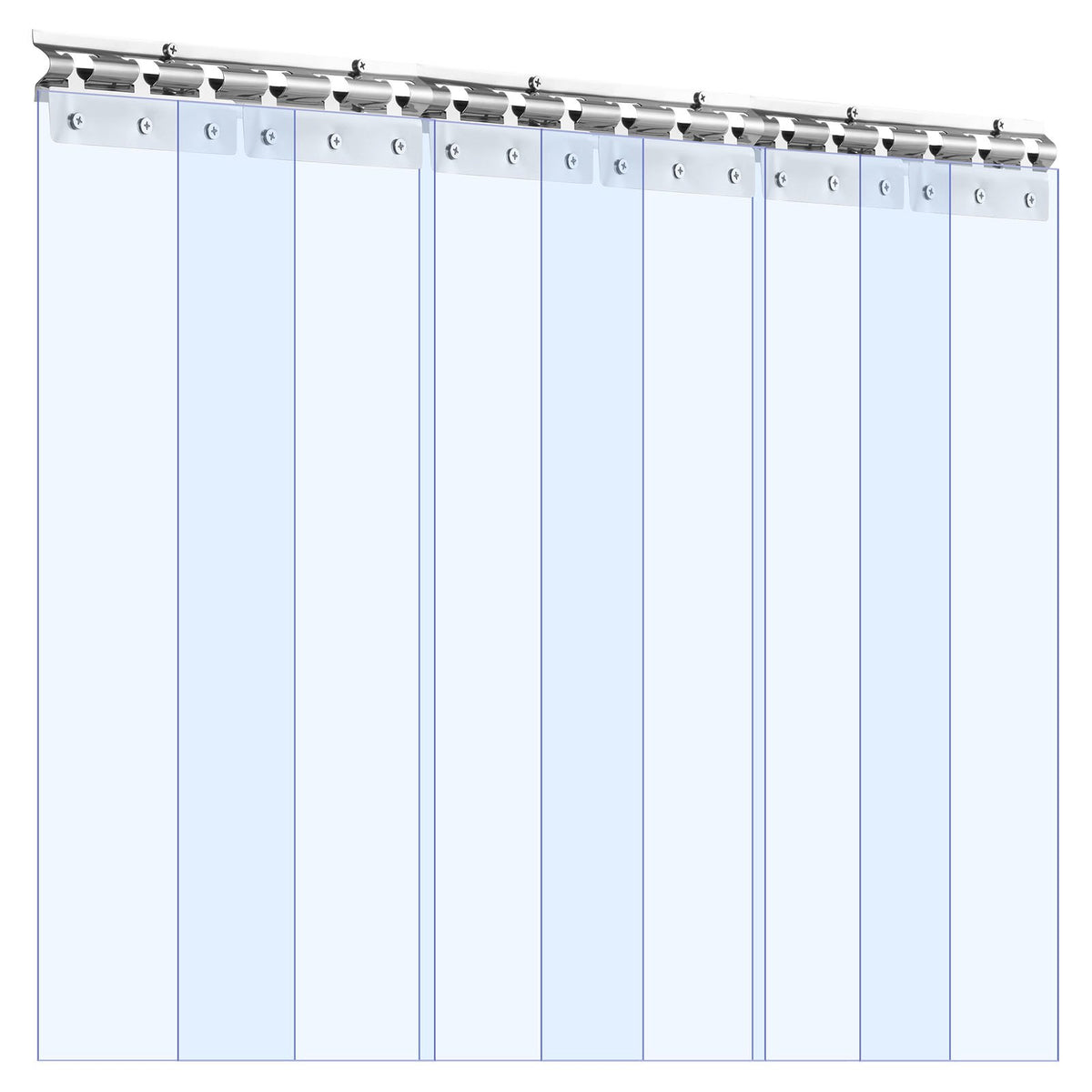 Clear PVC Strip Curtain, 84 In Height X 38 In Width X 0.08 In Thickness
