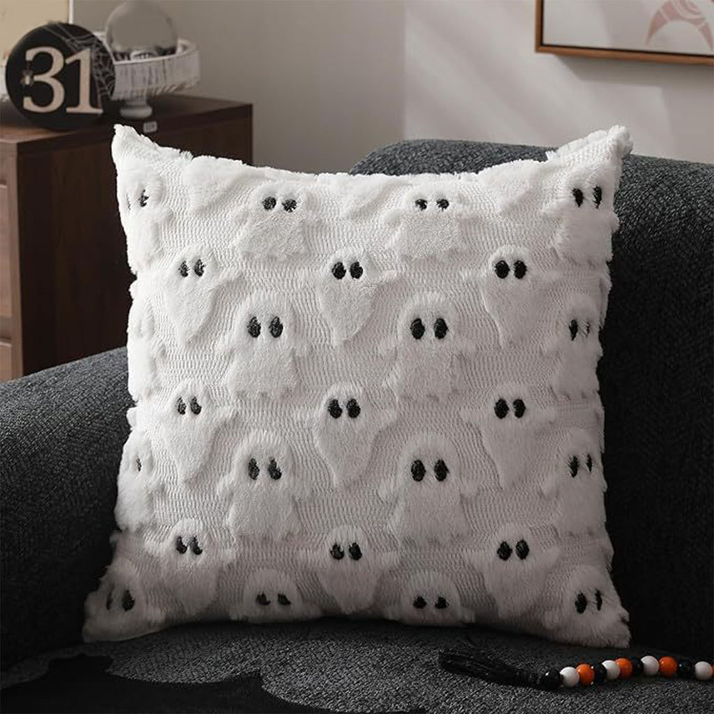Ghost Pillow Case Comfort Decorative Soft Plush Throw Pillow Cover