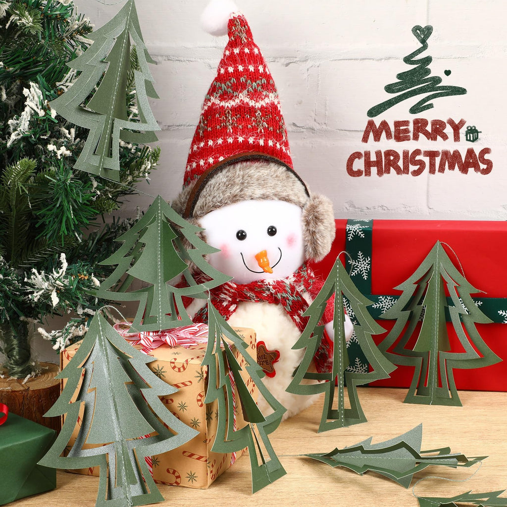 41 Ft Christmas Tree Paper Streamers Green Christmas Decorations 3D
