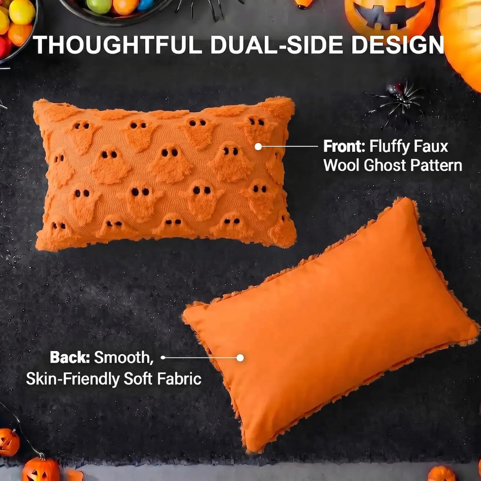 CJSAH98CWGYXHalloween Decorations Ghost Pillow Covers 12x20 Set Of 2