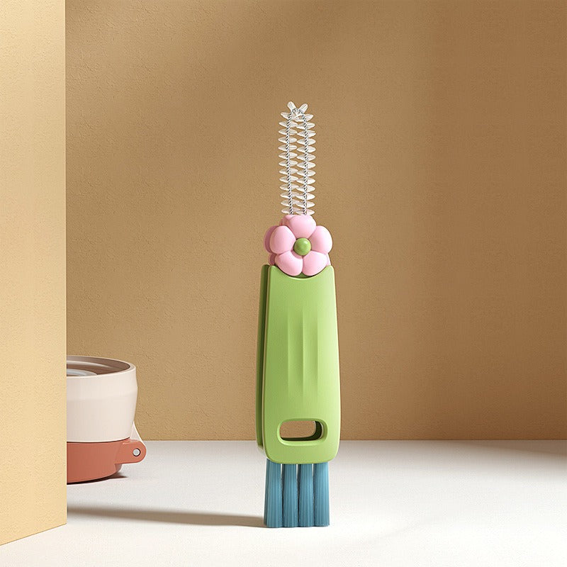 3PCS 3in1 Multifunctional Bottle Cleaning Brush Set For Cup Lids