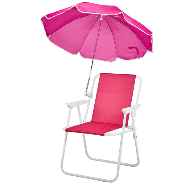 Folding Beach Chair with Detachable Umbrella