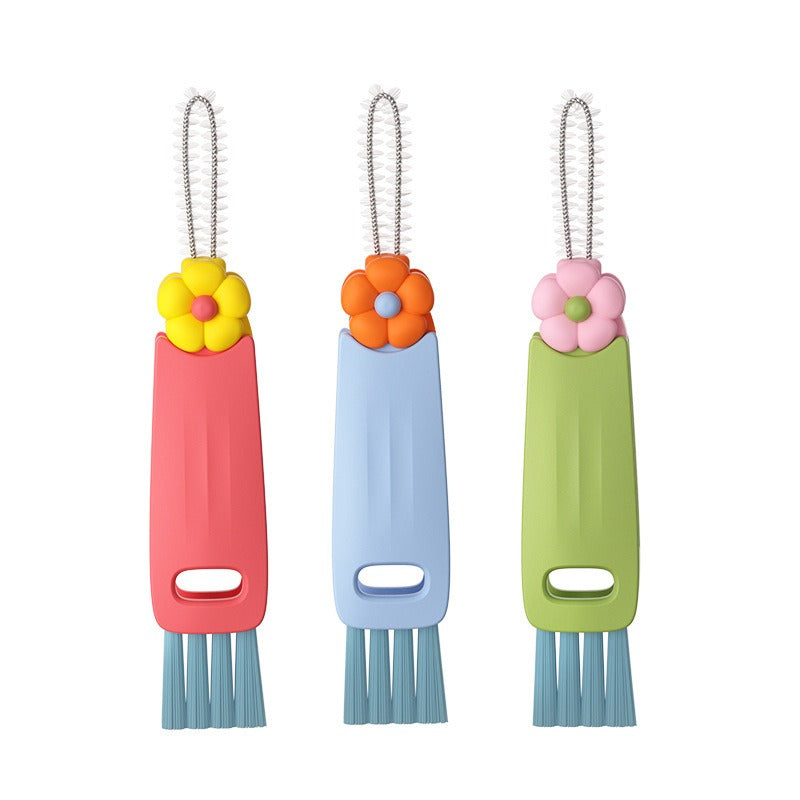 3PCS 3in1 Multifunctional Bottle Cleaning Brush Set For Cup Lids