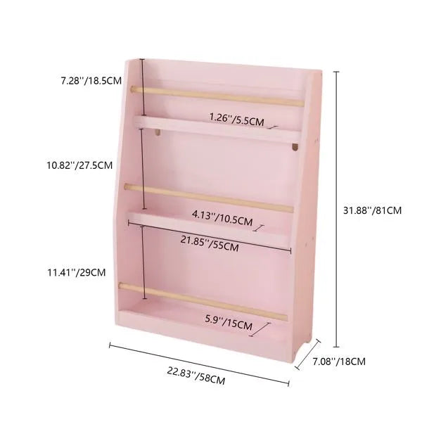 3 Tier Kids Book Shelf,kids Book Rack, Helps Keep Bedrooms, Playrooms