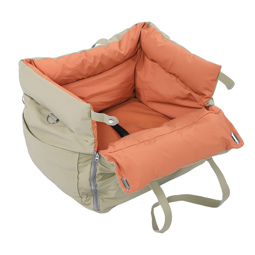 Car Pet Bed Portable Travel Outdoor Detachable Washable Pet Car Seat