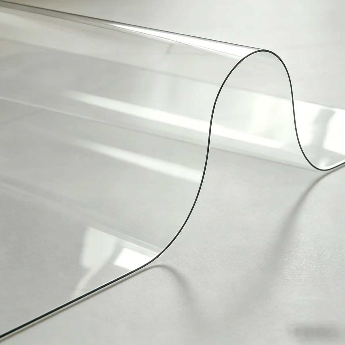 Clear Table Protector Mat -1.5mm Thickness Waterproof Heavy Duty PVC