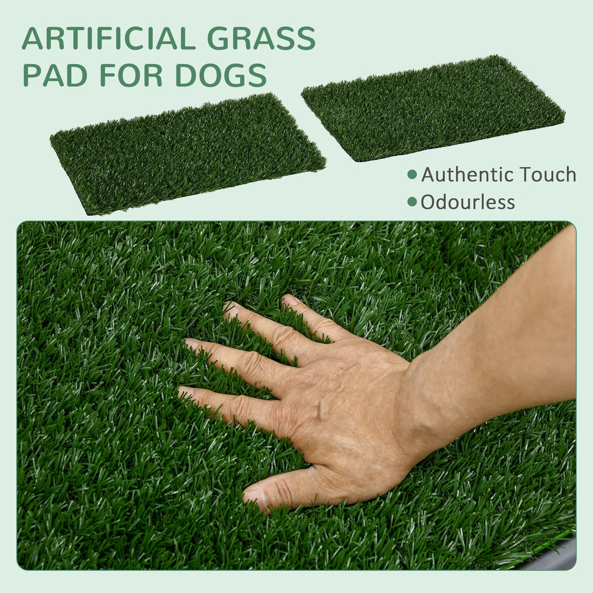 Artificial Grass Pee Pad For Dogs Potty Training, 26" X 16", 2 Packs