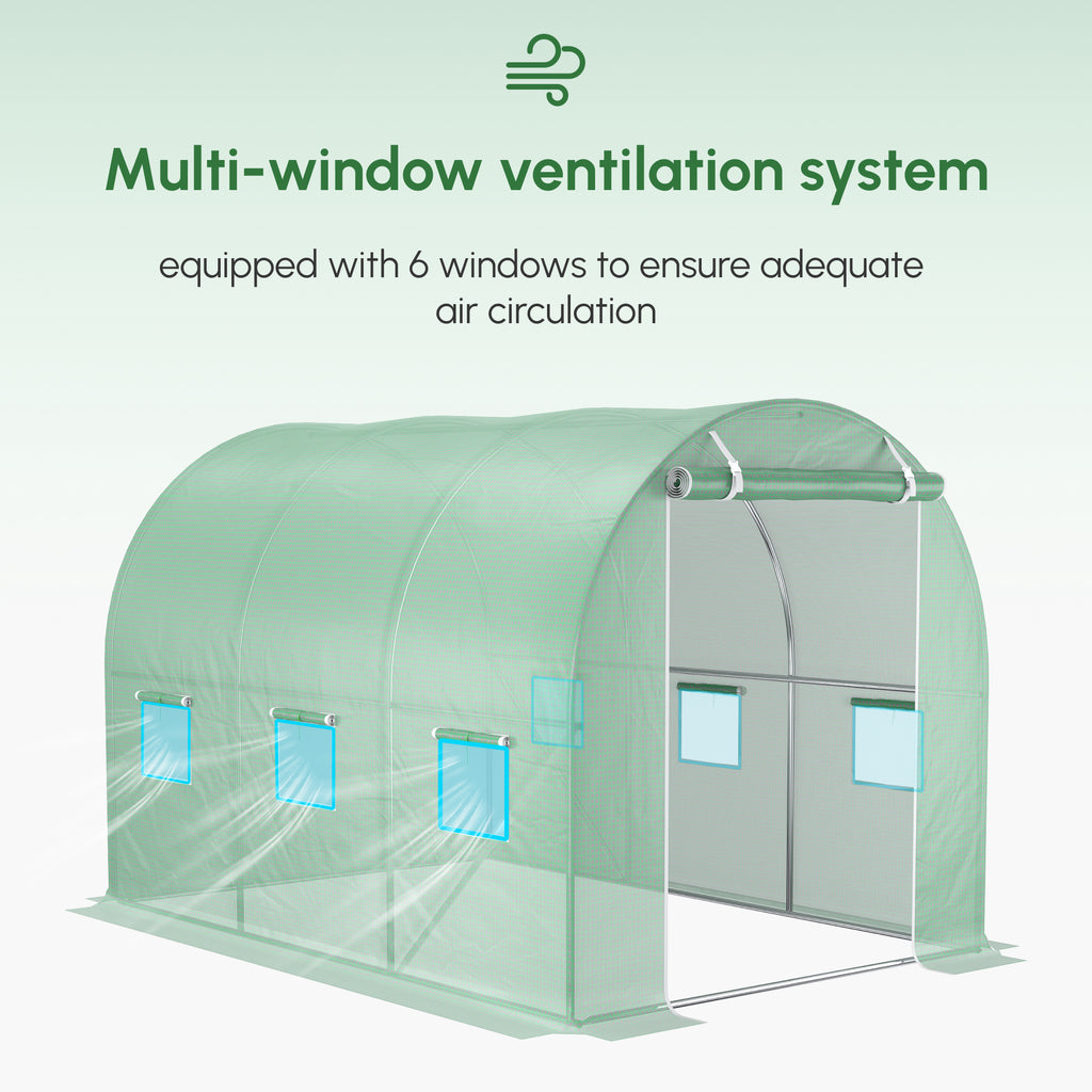 9.8 X 6.6 X 6.6 Plastic Greenhouse Cover Replacement, Heavy Duty