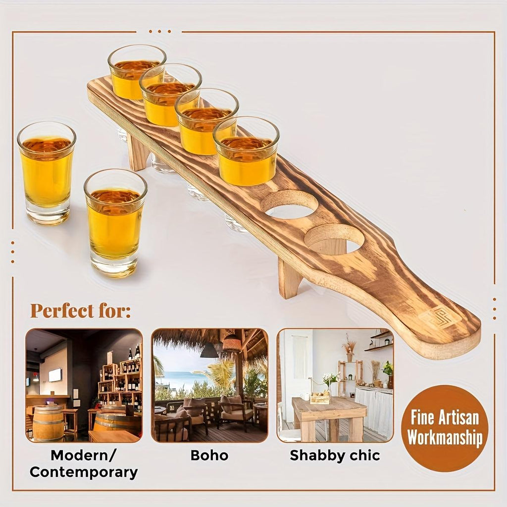 Three-piece Wine Glass Rack Set, Countertop Wine Glass Organizer
