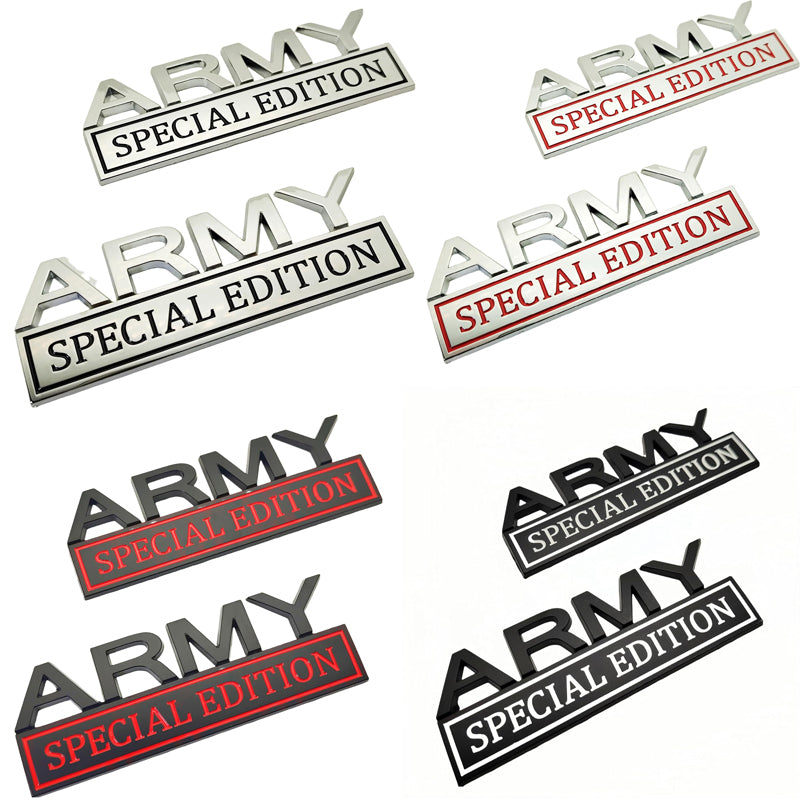 2pack Army Special Edition Emblems, Army Car Emblem 3D Badge Decal Car