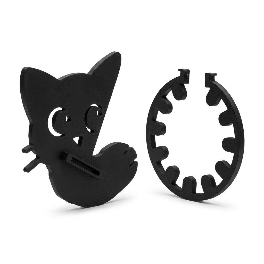 3D Printed Cat Curtain Tieback, Cute Cat Curtain Holder, Decorative
