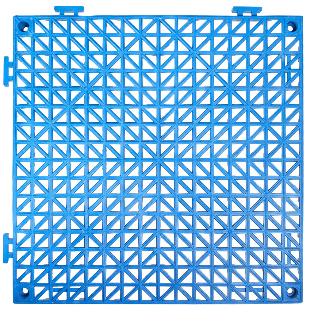Vevor Interlocking Tile 55PCS Blue, Drainage Tiles Splicing, PVC