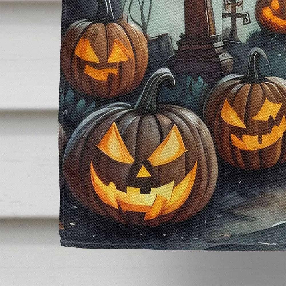 Graveyard Spooky Halloween House Flag Large Porch Sleeve Pole