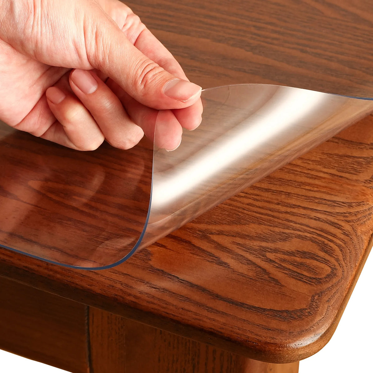 Clear Table Protector Mat -2.0mm Thickness Waterproof Heavy Duty PVC