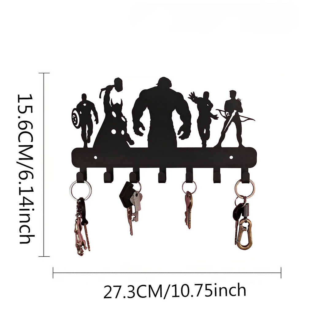 Mermaid-themed Wall Hook Set, Decorative Metal Wall Hooks For Kitchen