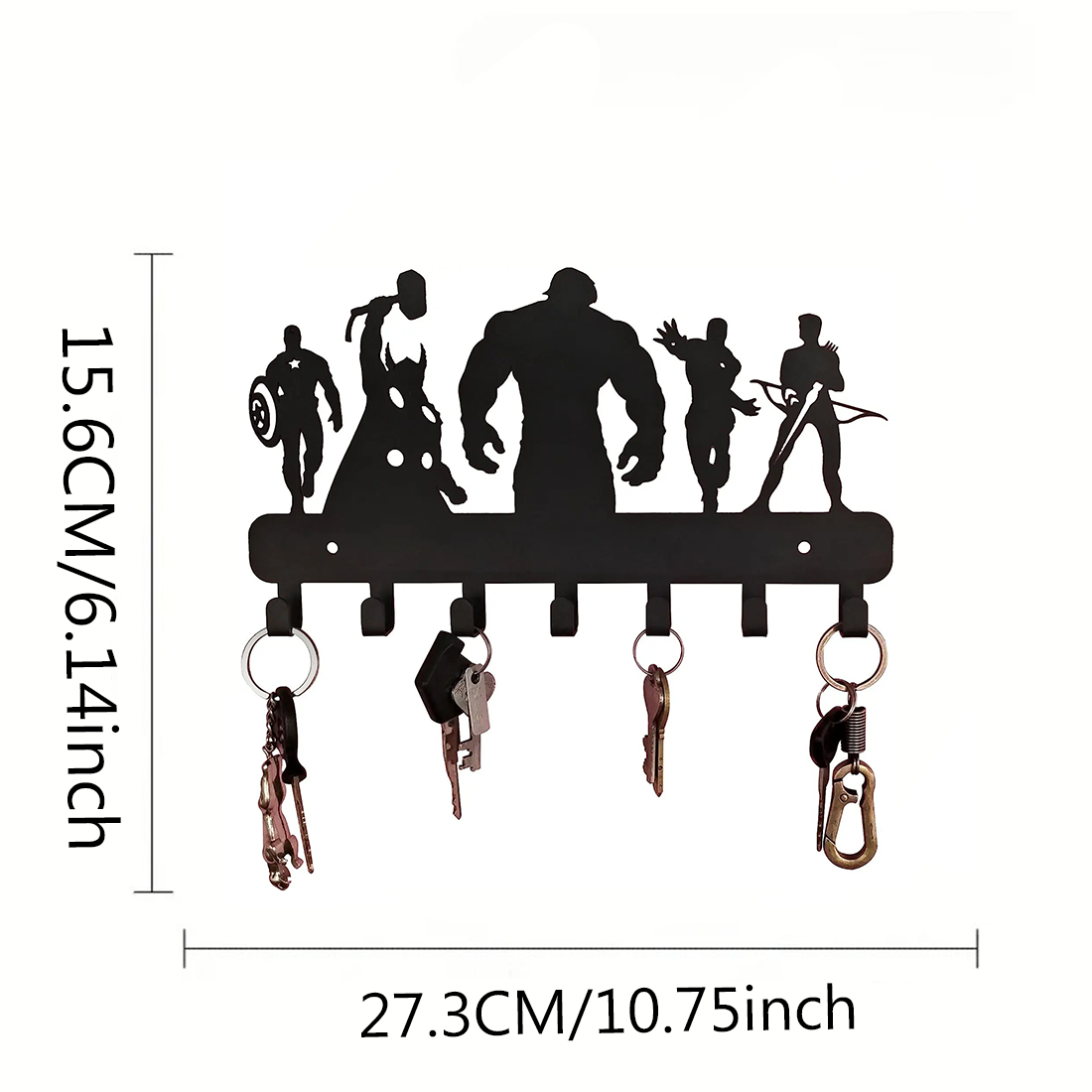 Mermaid-themed Wall Hook Set, Decorative Metal Wall Hooks For Kitchen