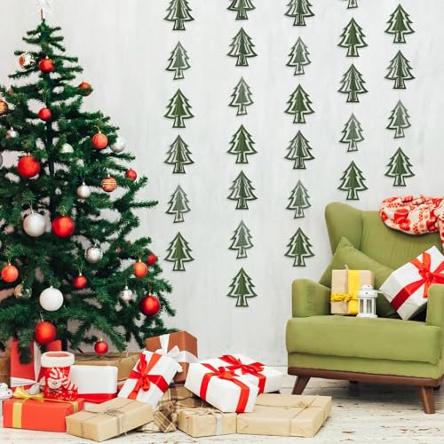 41 Ft Christmas Tree Paper Streamers Green Christmas Decorations 3D