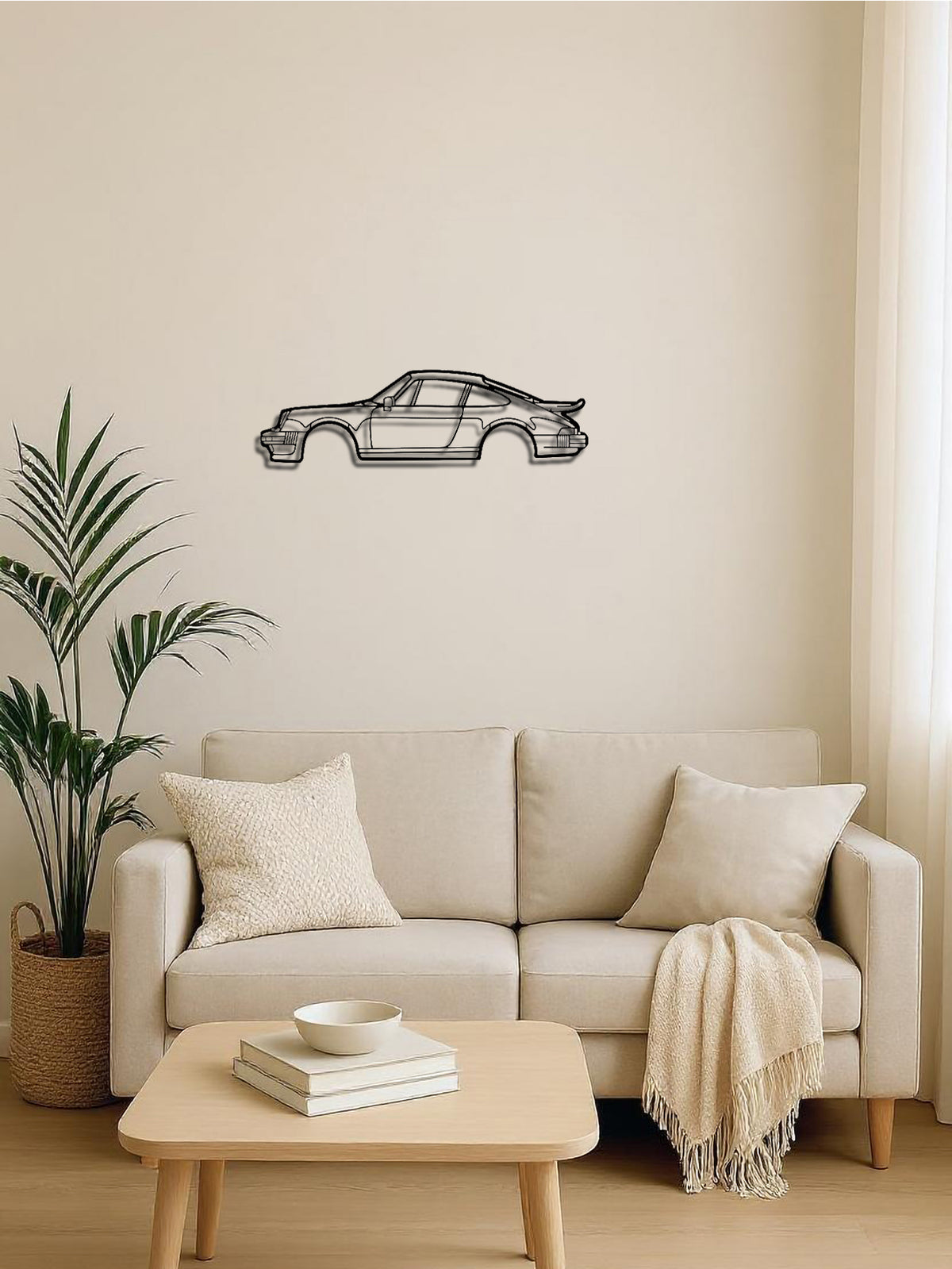 Metal Line Sports Car Metal Wall Art - Auto Enthusiast Gift Home Garage