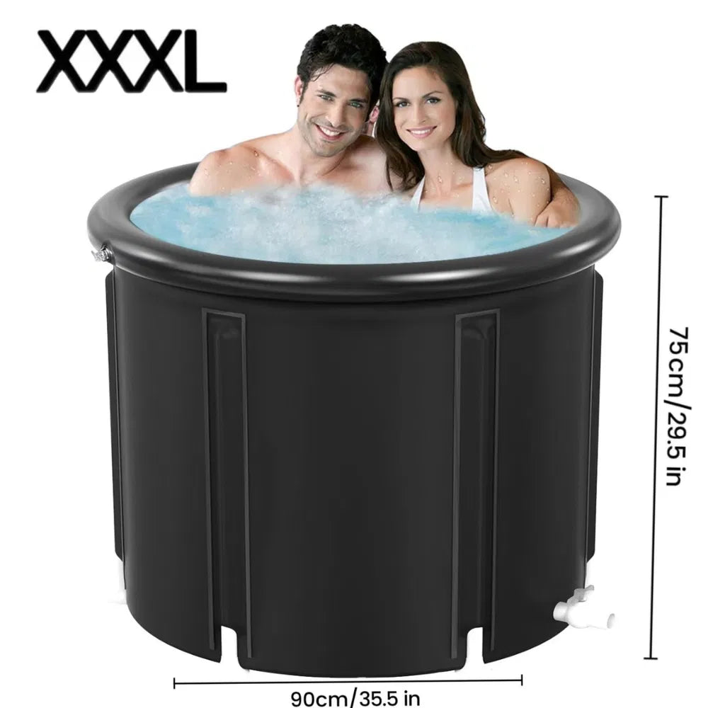 XXL Ice Bath Tub, 102 GL Cold Plunge Tub, Portable Plunge Pool
