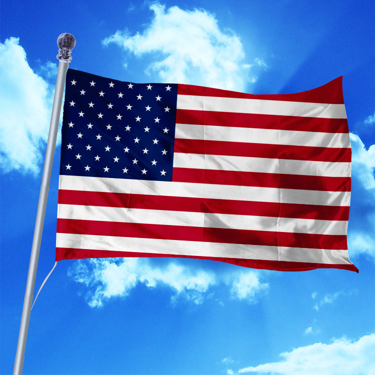 4X6FT Polyester American Flag 120cmX180cm USA Flag Outdoor Yard Decor